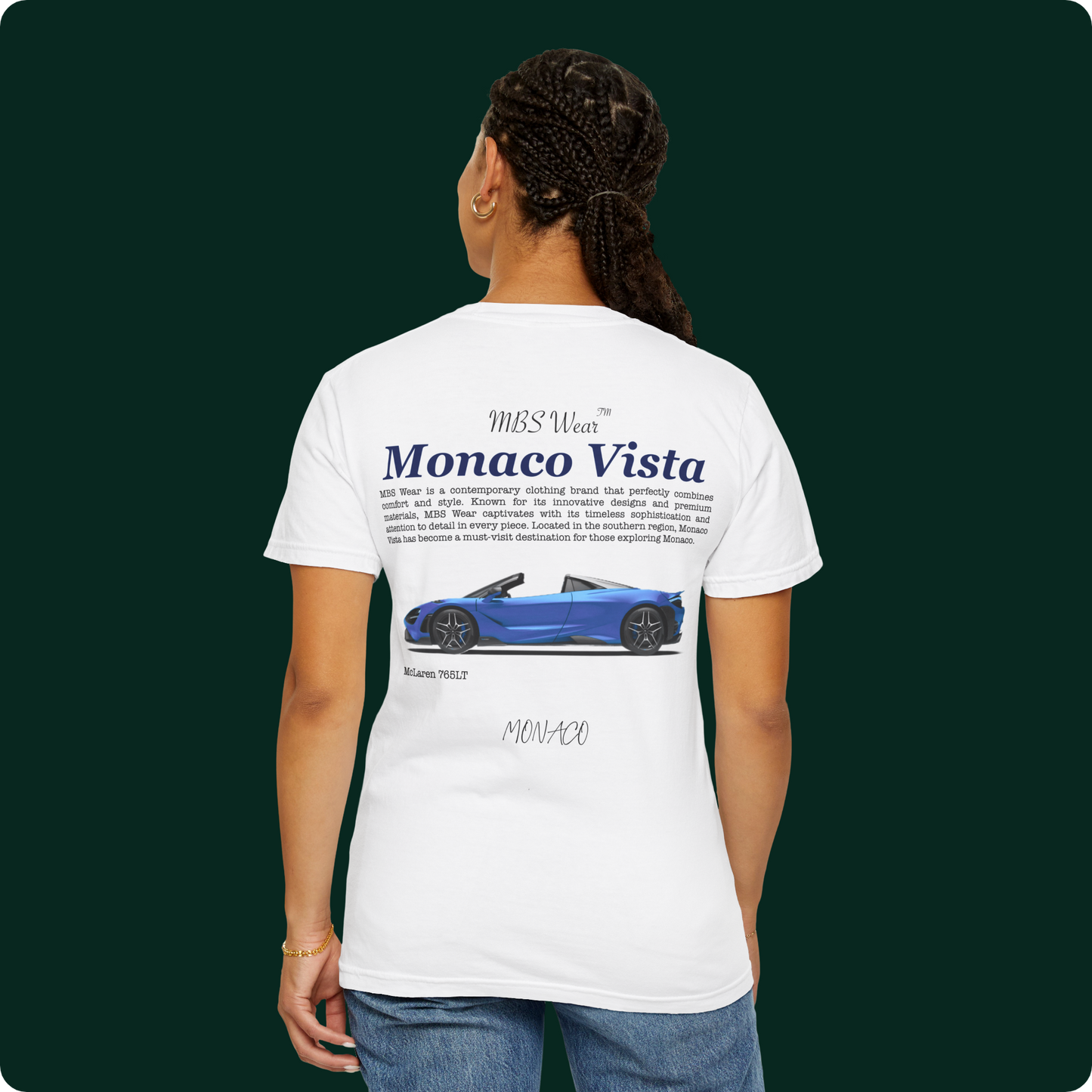 T-Shirt "Monaco Vista McLaren 765LT"